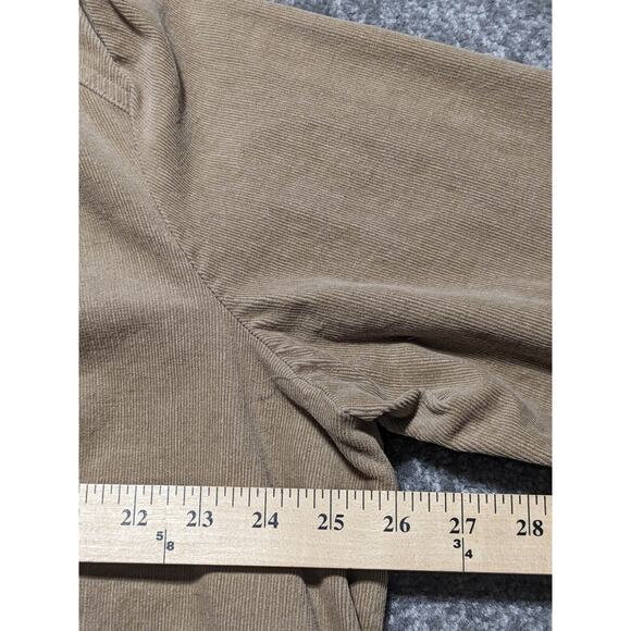 CJ Banks Fine Corduroy Button Front Jacket Women 2X Brown Pockets Long Sleeves - Picture 13 of 15